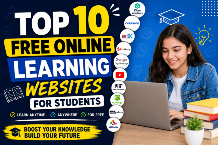 Top 10 Free Online Learning Websites for Students to Learn Smarter