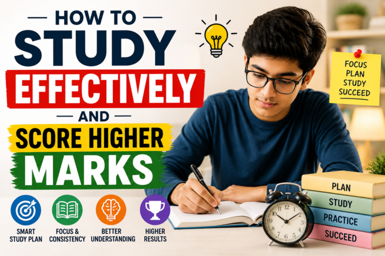 How to Study Effectively and Score Higher Marks